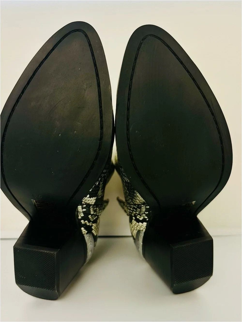 Jeffrey Campbell Snake Skin Ankle Boots. Cowboy boots